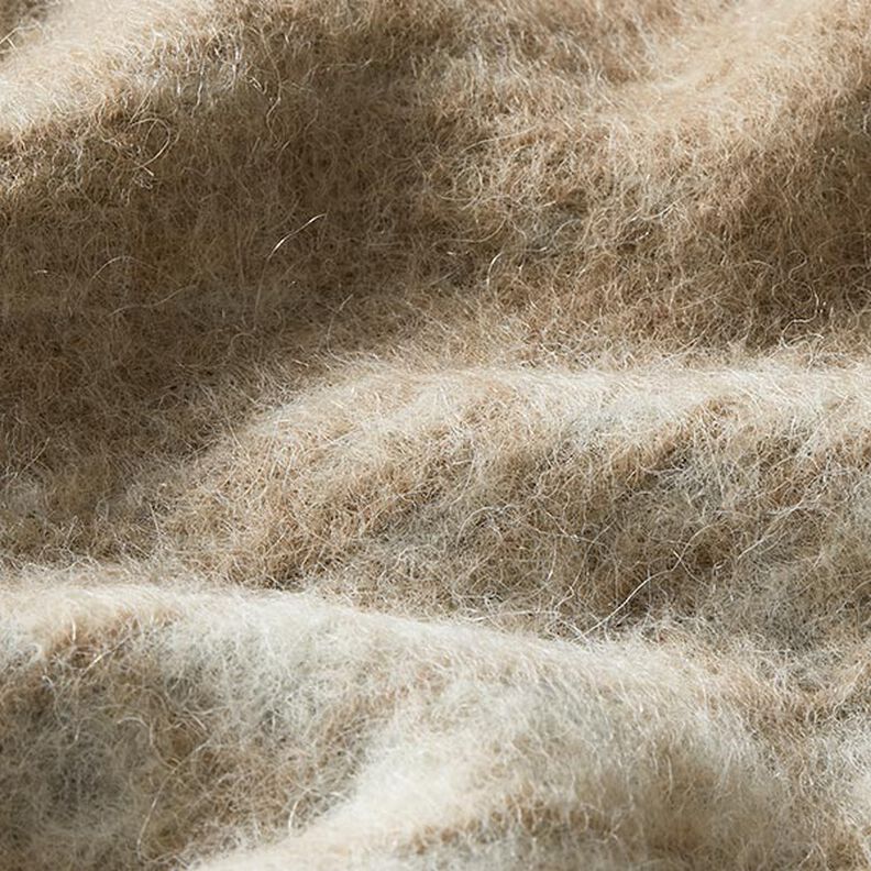Frakkestrik slørede tern – beige/lysegrå,  image number 2