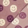 Teddyplys smileys | Poppy Fabrics – mørk gammelrosa/uldhvid,  thumbnail number 4