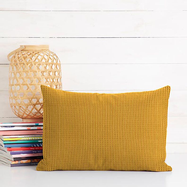 Vaffelpiqué – karrygul,  image number 8