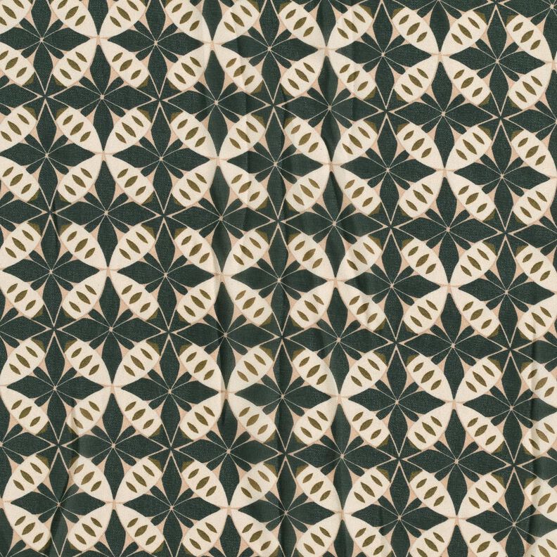 Chiffon cirkler og romber &ndash; sort/uldhvid,  image number 1