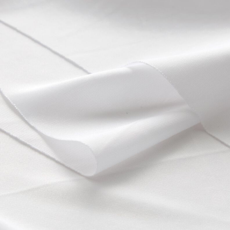 Charmeuse Charmeuse Ensfarvet – hvid,  image number 4