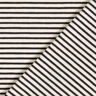Bomuldsjersey smalle striber &ndash; creme/sort,  thumbnail number 4