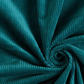 Bred fløjl stretch – petrol, 