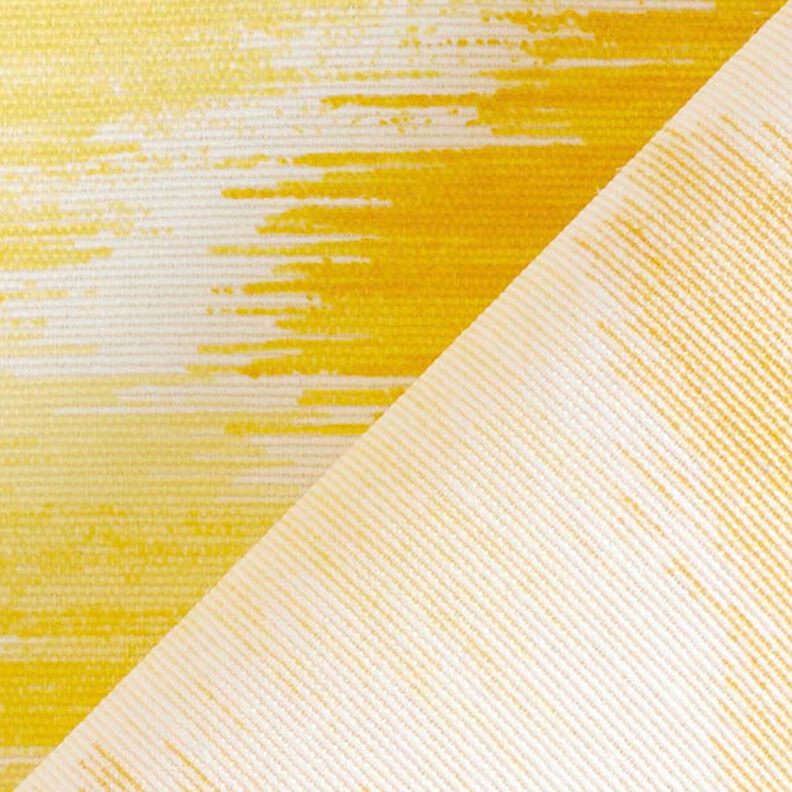 Voksdug, Ikat-print – gul/hvid,  image number 4
