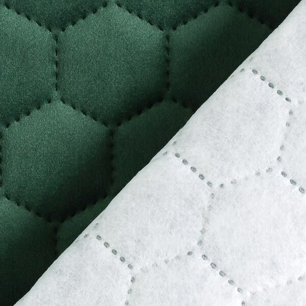 Polsterstof quiltet fløjl vokstavle – mørkegrøn,  image number 6