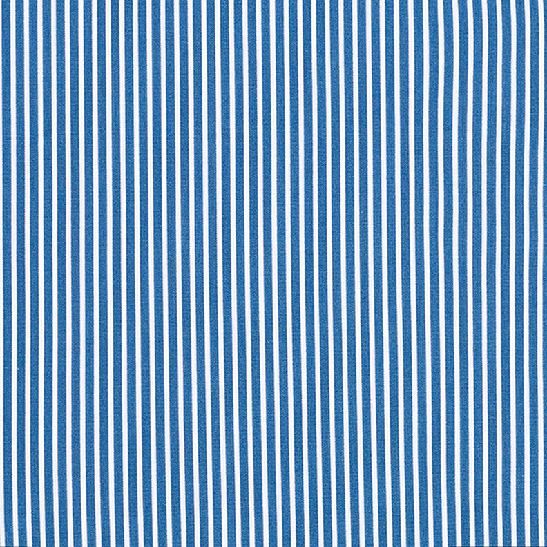Bomuldspoplin Striber – jeansblå/hvid,  image number 1