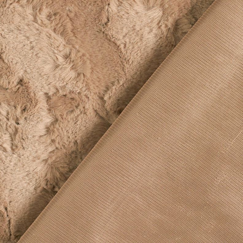 Kunstpels Hvirvel – lysebrun,  image number 5