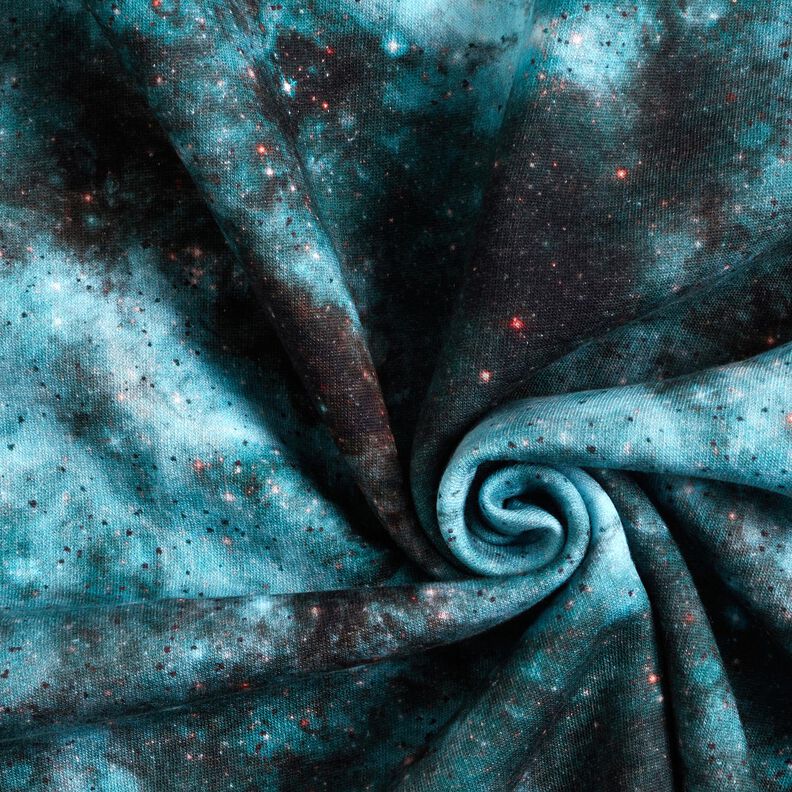 Sweatshirt lodden univers Digitaltryk – isblå/sort,  image number 3