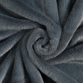 høj kvalitet ensfarvet kunstpels – blågrå, 