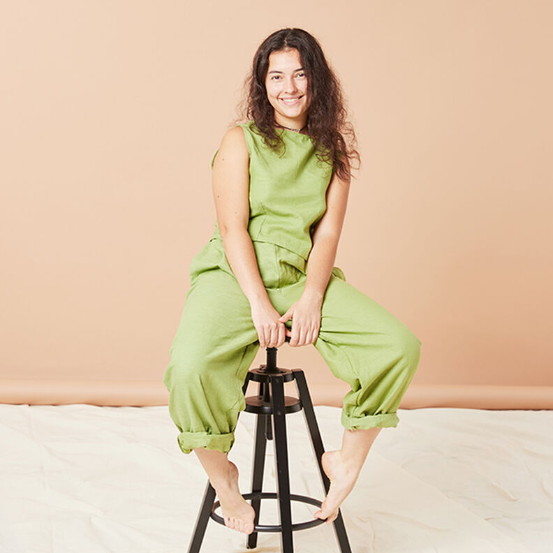 Hørstof Ramie-miks medium – jeansblå,  image number 6