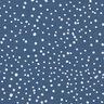Bomuldsjersey uregelmæssige prikker – jeansblå,  thumbnail number 1