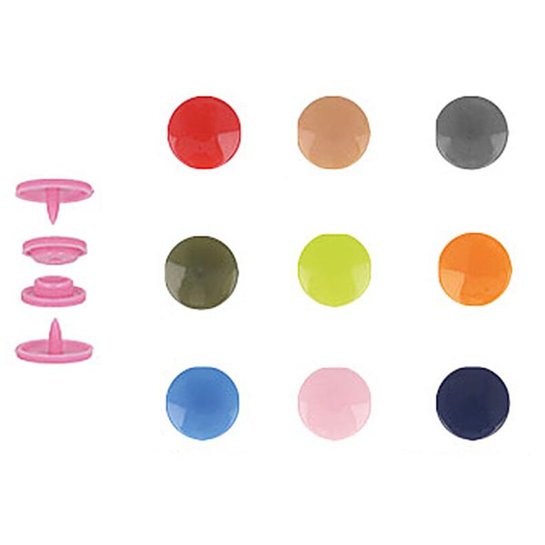 Trykknapper [ 30 Styk / Ø12 mm ] – rød,  image number 2