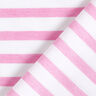 Piqué jersey striber – hvid/pink,  thumbnail number 4