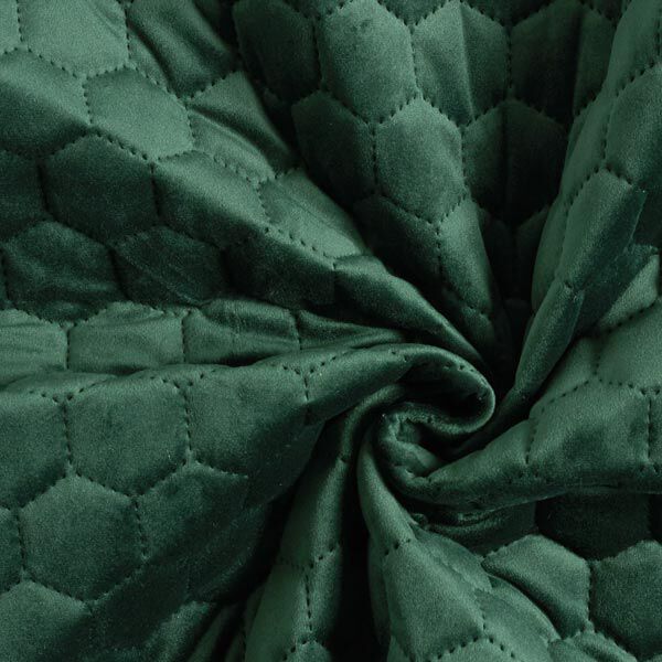 Polsterstof quiltet fløjl vokstavle – mørkegrøn,  image number 5