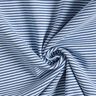 Ribvævet, rørformet stof smalle cirkler – jeansblå/lyseblå,  thumbnail number 3