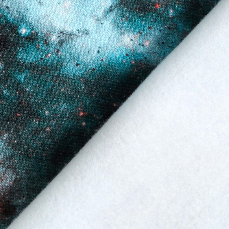 Sweatshirt lodden univers Digitaltryk – isblå/sort,  image number 4