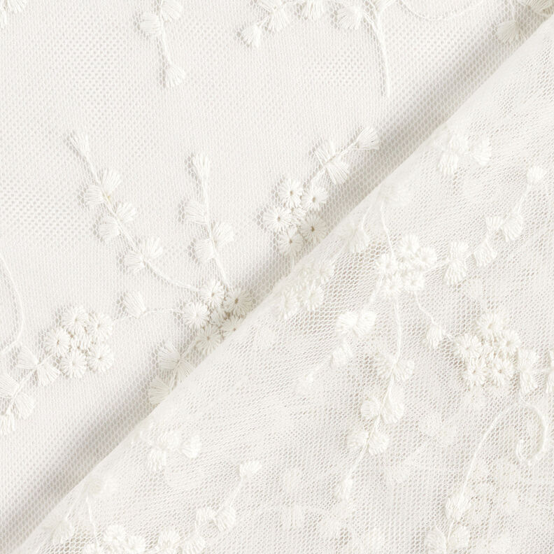 Tylblonde små blomster – hvid,  image number 5