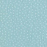Musselin/Dobbelt-Crincle stof små prikker – dueblå,  thumbnail number 1