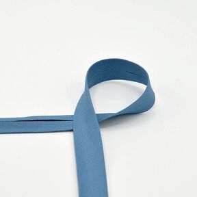 Bomulds-skråbånd Poplin [20 mm] – blå, 