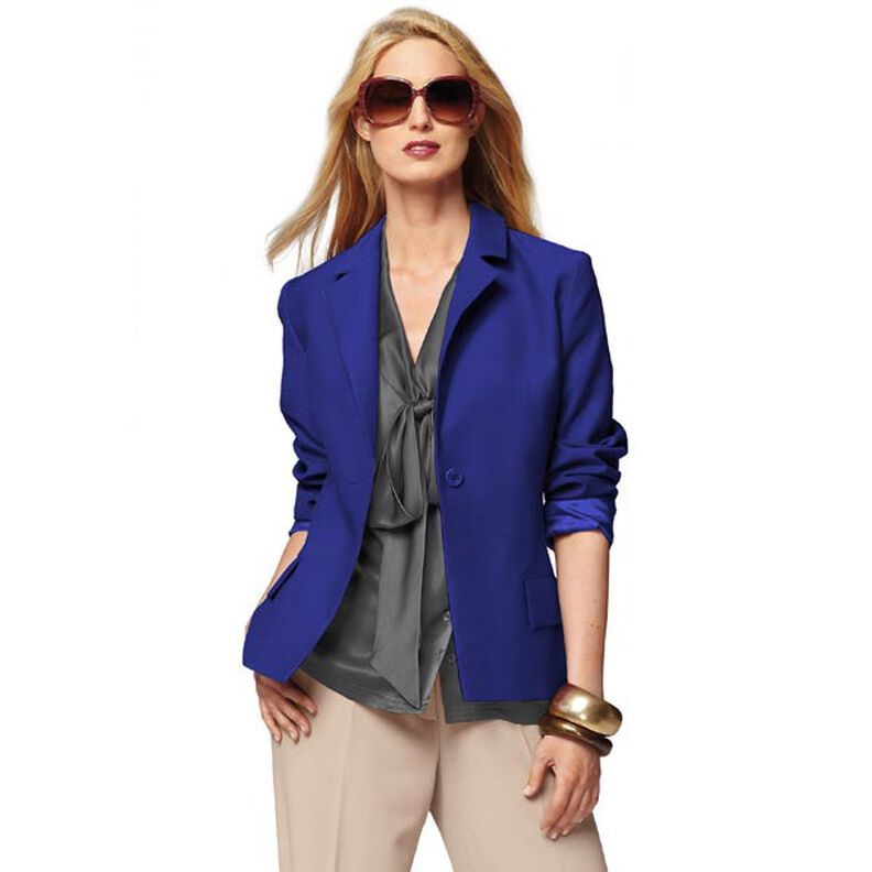 Bomuldskiper Ensfarvet – kongeblå,  image number 5