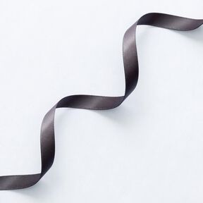 Satinbånd [9 mm] – mørkegrå, 