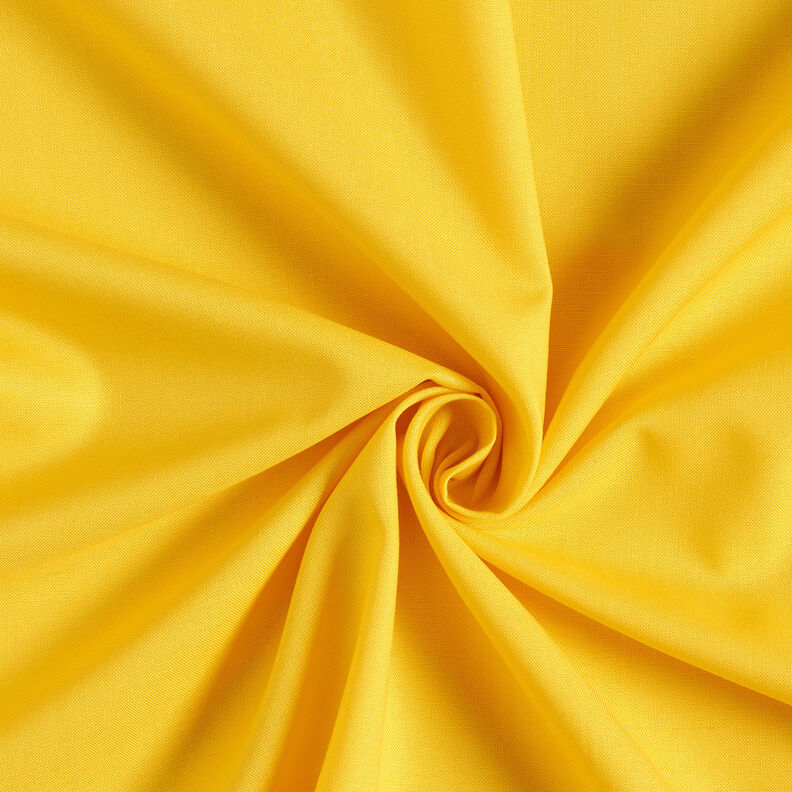 Bomuldsstof Cretonne Ensfarvet – solgul,  image number 1