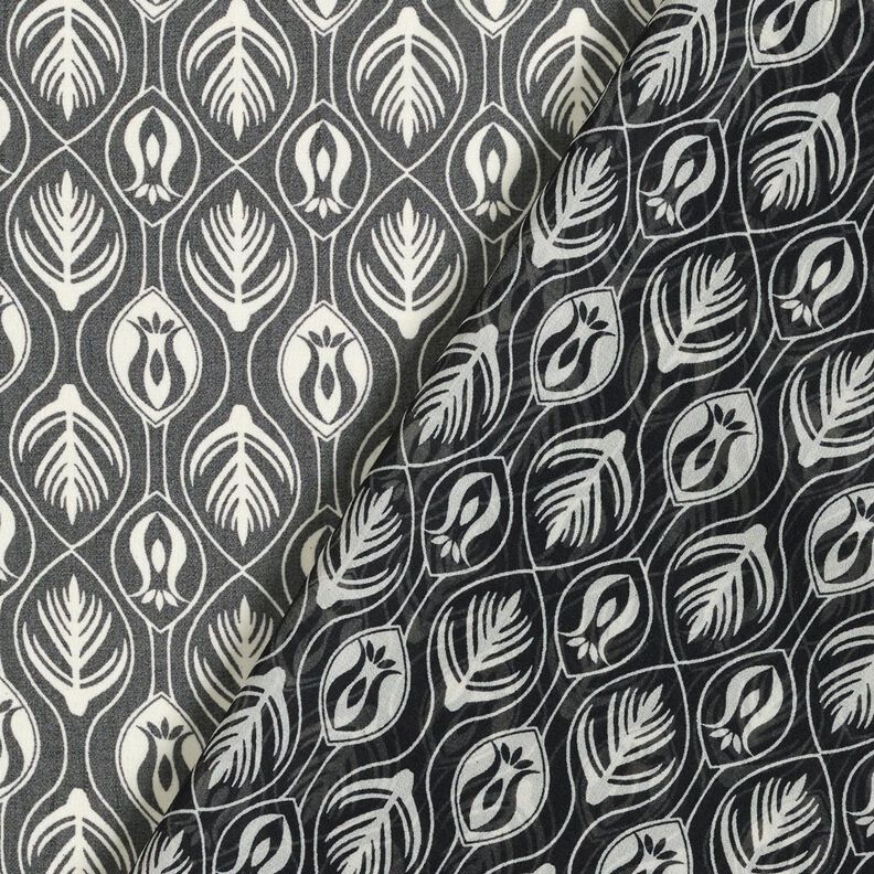 Chiffon ornamenter – hvid/sort,  image number 4