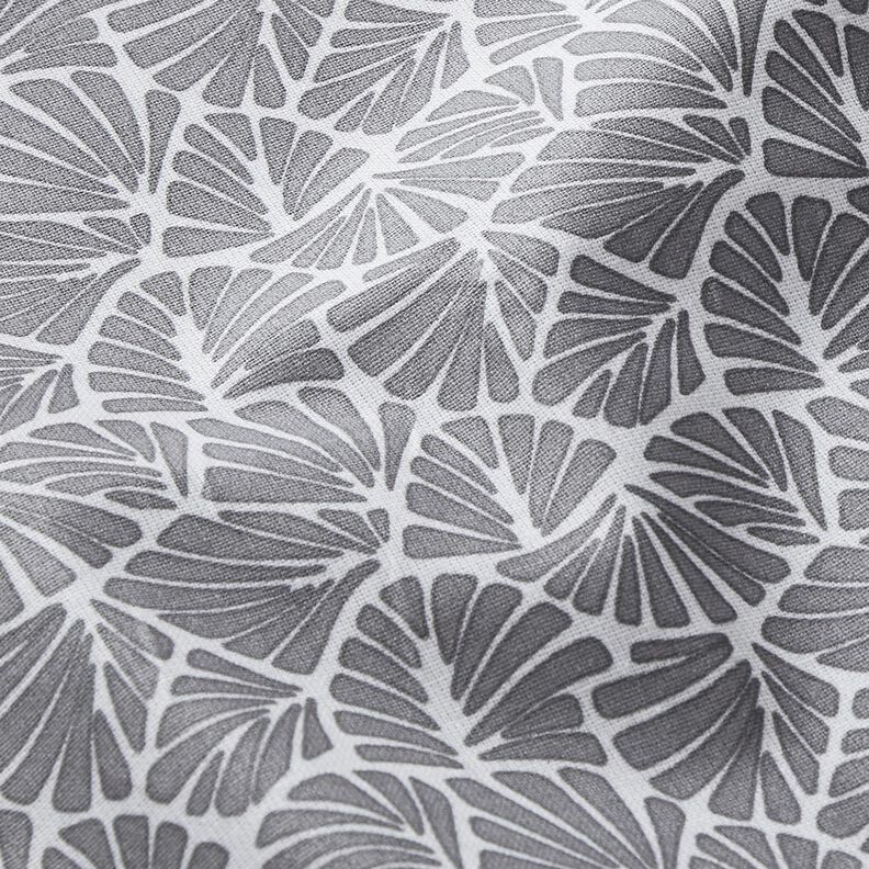 Impr&aelig;gneret voksdug abstrakte mini-blade &ndash; gr&aring;/hvid,  image number 3