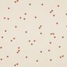 Rib-jersey spredte hjerter | Poppy Fabrics – lysebeige/brun,  thumbnail number 1