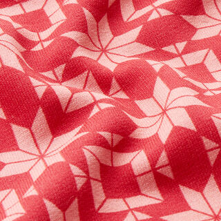 Softsweat norsk mønster – rød/rosa, 