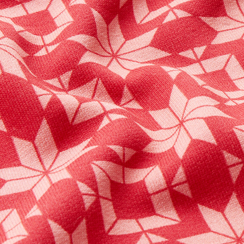 Softsweat norsk mønster – rød/rosa,  image number 2