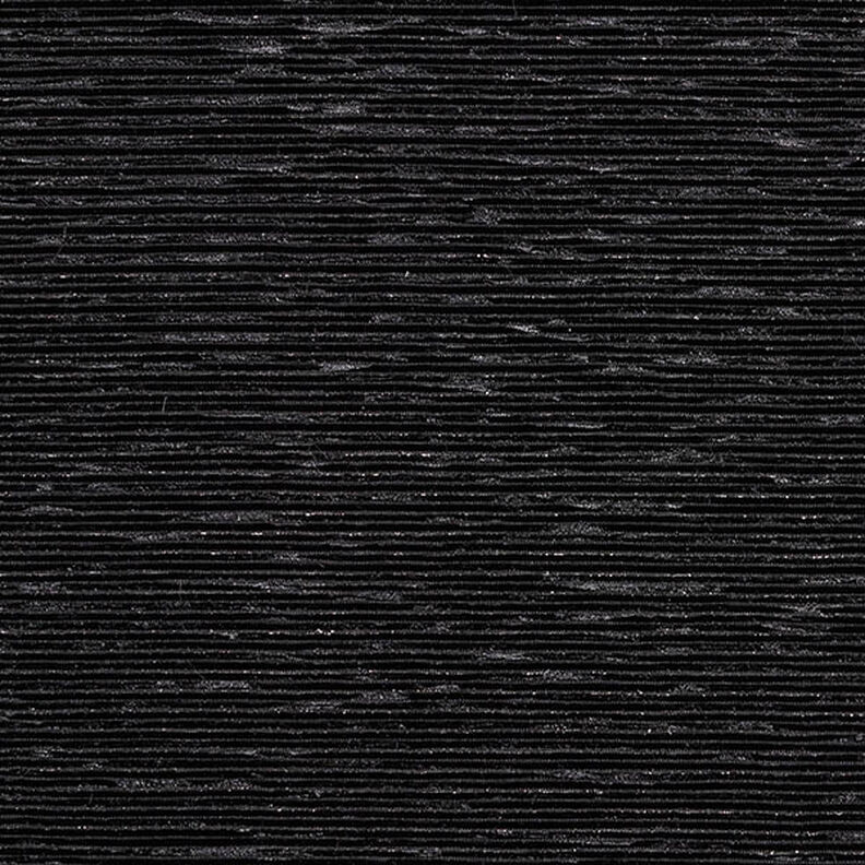 Plisseret fløjl Lurex ensfarvet – sort,  image number 1