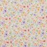 Viskosestof Dobby akvarel-blomsterhav digitalt print – elfenben/lavendel,  thumbnail number 1