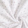 Musselin/Dobbelt-Crincle stof Romantiske blomster – hvid,  thumbnail number 3