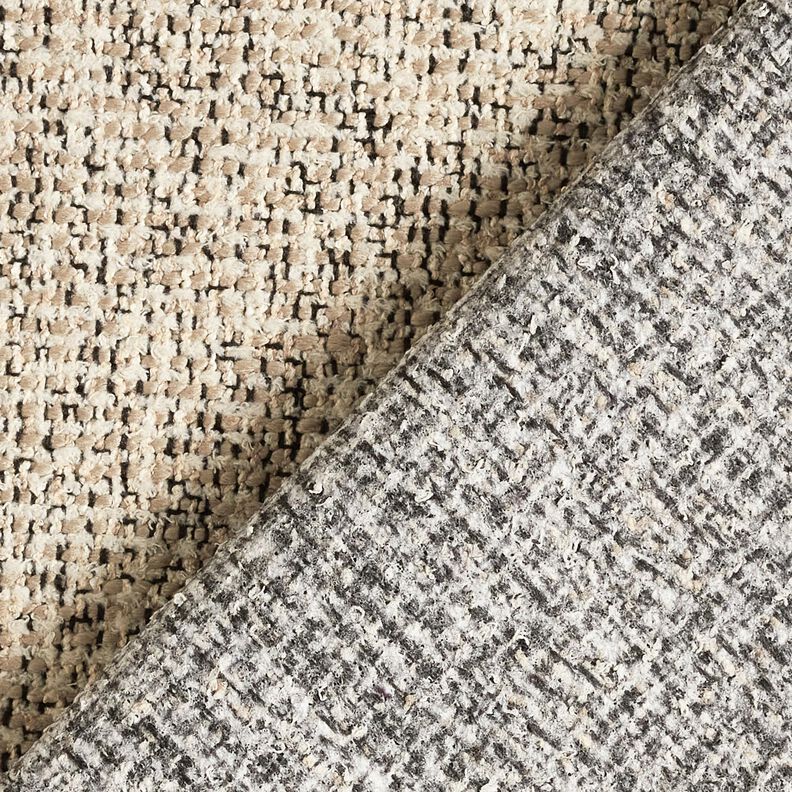 Polsterstof farverigt v&aelig;vet &ndash; greige/sort,  image number 3