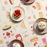 Dekorationsstof Halvpanama kager og tærter – lysebeige/rosa,  thumbnail number 6