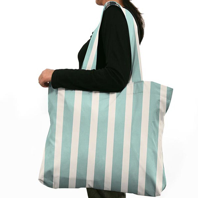 Outdoor stof Acrisol Listado – uldhvid/azur,  image number 5