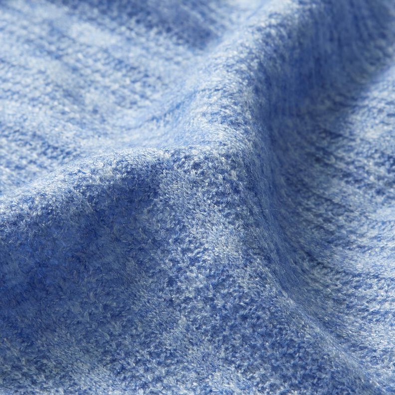 Strikstof fletmønster melange – lys jeans-blå,  image number 2
