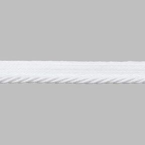 Kordel-Paspelbånd [9 mm] - hvid, 