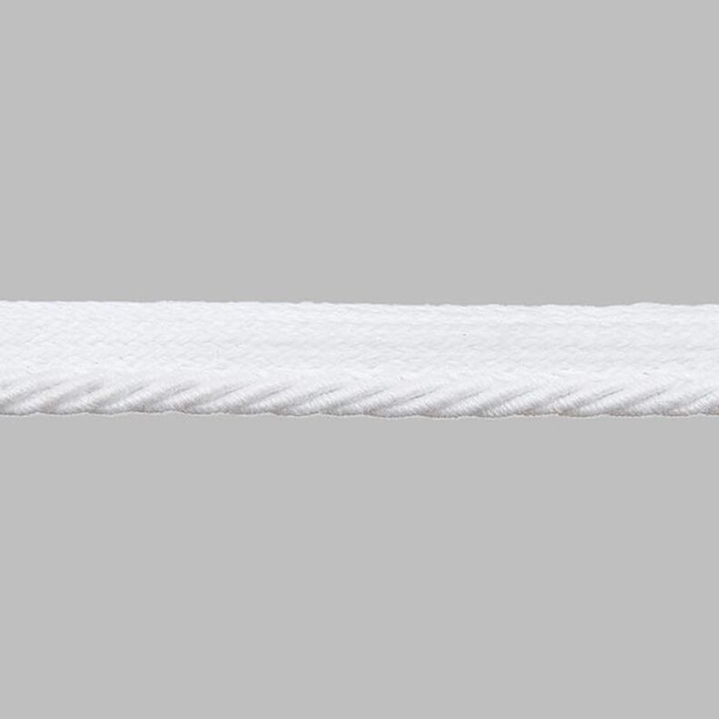 Kordel-Paspelbånd [9 mm] - hvid,  image number 1