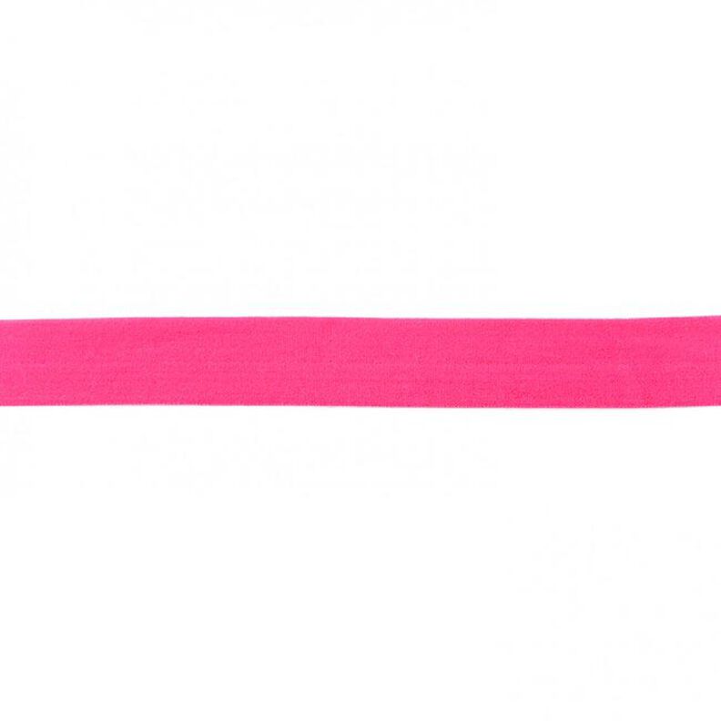 Elastisk indfatningsbånd  mat [20 mm] – intens pink,  image number 1