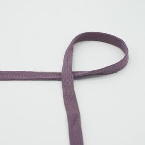 Flad kordel Hættetrøje Bomuld [15 mm] – aubergine, 