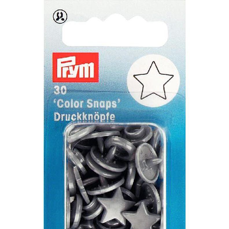 Trykknapper Color Snaps Stjerner 5 - sølvgrå| Prym,  image number 3