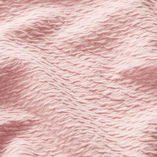 Strikjersey krinkelstruktur – rosa, 