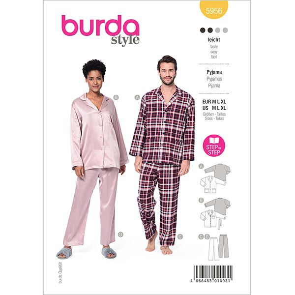 Pyjamas UNISEX | Burda 5956 | M, L, XL,  image number 1
