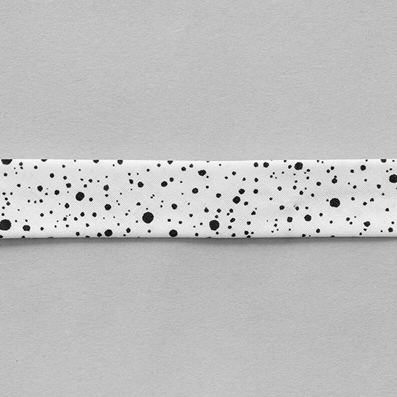 Skråbånd klatter [ 20 mm ] – hvid/sort,  image number 2