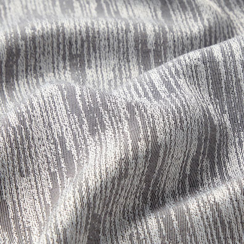 Dekorationsstof Jacquard abstrakt stof genanvendt – grå,  image number 2