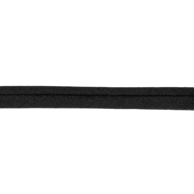 Paspelbånd Polycotton [10 mm] – sort,  image number 1