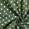 Bomuldspoplin store prikker – mørkegrøn/hvid,  thumbnail number 5