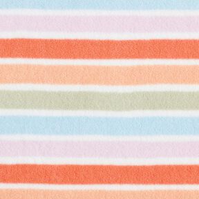 Antipilling fleece kulørte striber – hvid, 